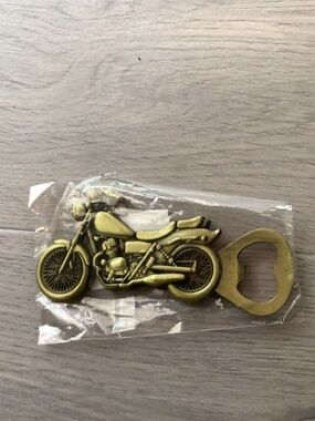 Motorcycle bottle opener
